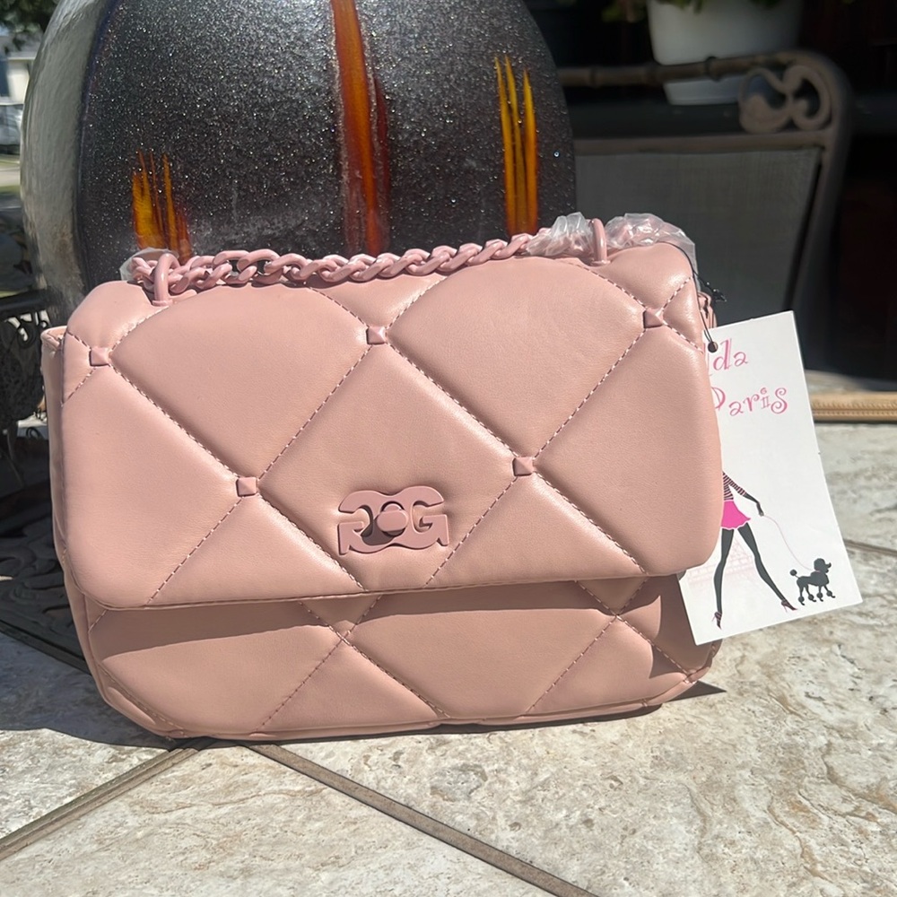 NWT Gilda Paris Small pink quilted Crossbody